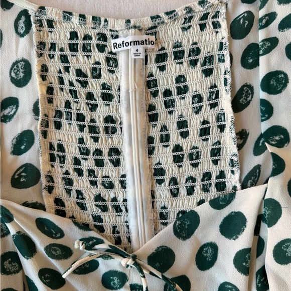 New Reformation tapioca print blouse - Picture 3 of 4